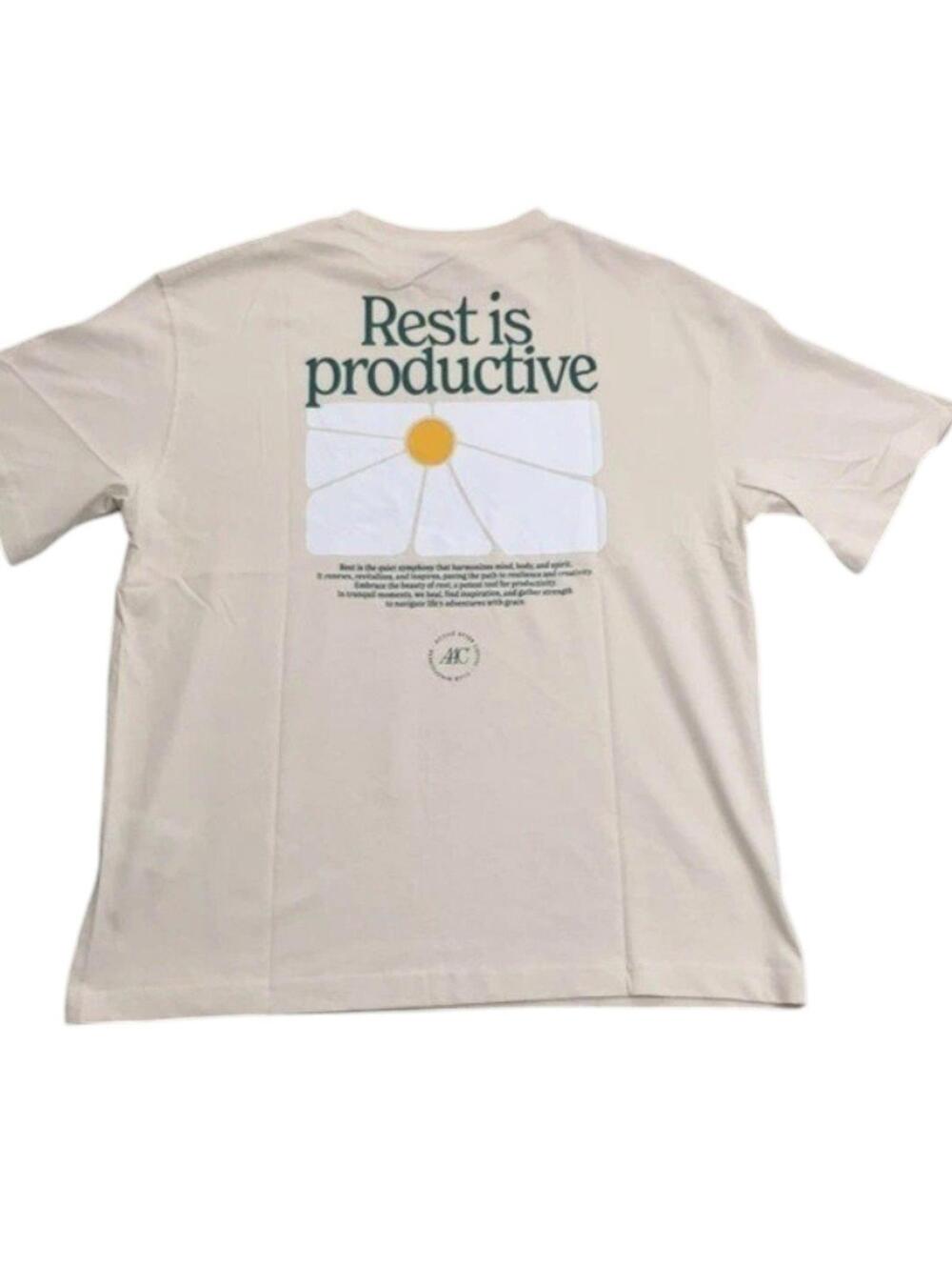 Active After Coffee T Shirt- Rest is Productive-Unisex L - Picture 3 of 8